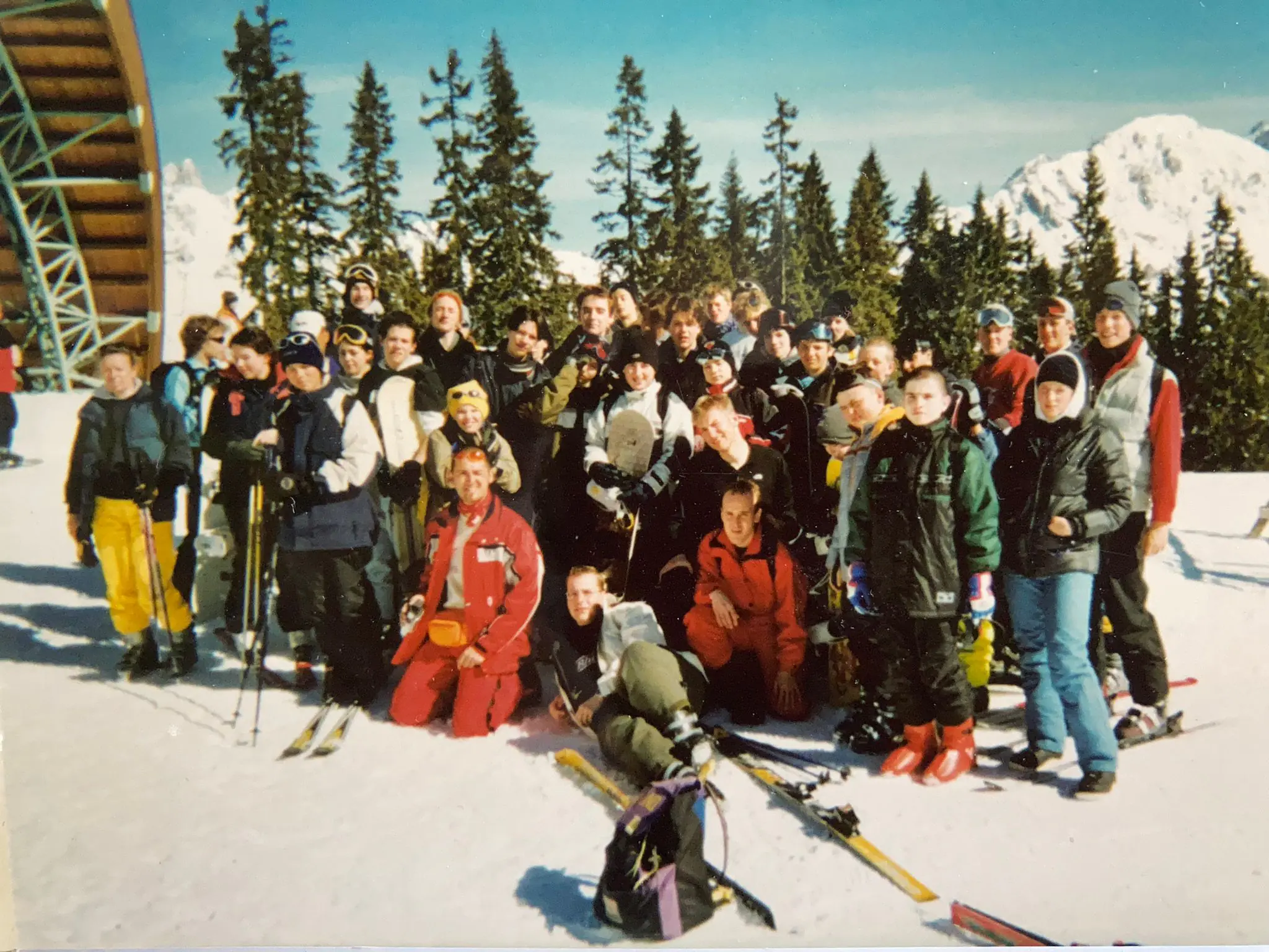 Ein Gruppenfoto auf dem Rossbrand, ca. um das Jahr 2000.